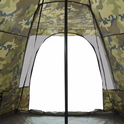 vidaXL Family Tent Tipi 6-Person Camping Lightweight Tent Dome Tent Waterproof - camouflage - Additional view 9