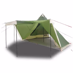 vidaXL Family Tent Tipi 6-Person Camping Lightweight Tent Dome Tent Waterproof - green