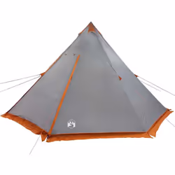 vidaXL Family Tent Tipi 6-Person Camping Lightweight Tent Dome Tent Waterproof - grey - Additional view 7