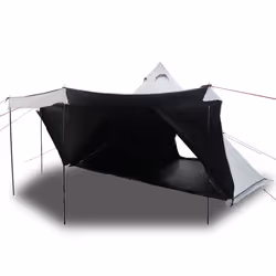 vidaXL Family Tent Tipi 6-Person Camping Lightweight Tent Dome Tent Waterproof - white
