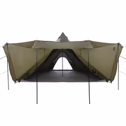 vidaXL Family Tent Tipi 6-Person Camping Lightweight Tent Dome Tent Waterproof - olive green - Additional view 5