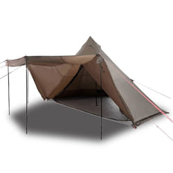 vidaXL Family Tent Tipi 6-Person Camping Lightweight Tent Dome Tent Waterproof - brown