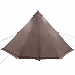 vidaXL Family Tent Tipi 6-Person Camping Lightweight Tent Dome Tent Waterproof - brown - Additional view 4