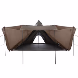 vidaXL Family Tent Tipi 6-Person Camping Lightweight Tent Dome Tent Waterproof - brown - Additional view 5