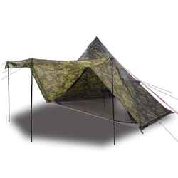 vidaXL Family Tent Tipi 6-Person Camping Lightweight Tent Dome Tent Waterproof - camouflage