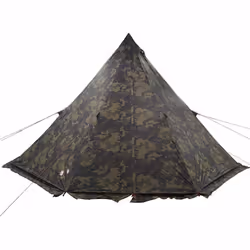 vidaXL Family Tent Tipi 6-Person Camping Lightweight Tent Dome Tent Waterproof - camouflage - Additional view 4
