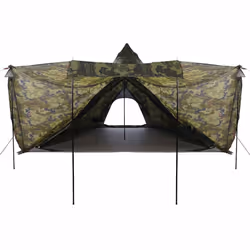 vidaXL Family Tent Tipi 6-Person Camping Lightweight Tent Dome Tent Waterproof - camouflage - Additional view 5