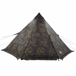vidaXL Family Tent Tipi 6-Person Camping Lightweight Tent Dome Tent Waterproof - camouflage - Additional view 6