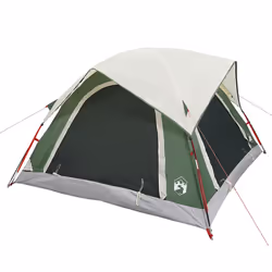 vidaXL Camping Tent Cabin 4-Person Patio Lightweight Tent Dome Tent Waterproof - green - Additional view 4