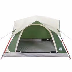 vidaXL Camping Tent Cabin 4-Person Patio Lightweight Tent Dome Tent Waterproof - green - Additional view 5