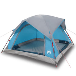 vidaXL Camping Tent Cabin 4-Person Patio Lightweight Tent Dome Tent Waterproof - blue