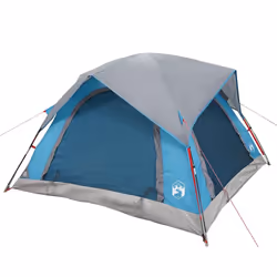 vidaXL Camping Tent Cabin 4-Person Patio Lightweight Tent Dome Tent Waterproof - blue - Additional view 4