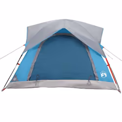 vidaXL Camping Tent Cabin 4-Person Patio Lightweight Tent Dome Tent Waterproof - blue - Additional view 6