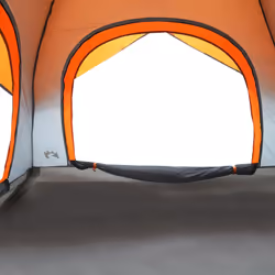 vidaXL Camping Tent Cabin 4-Person Patio Lightweight Tent Dome Tent Waterproof - grey and orange - Additional view 8