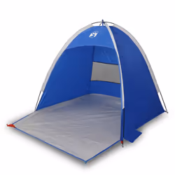 vidaXL Beach Tent 3-Person Lightweight Tent Camping Tent Shelter Waterproof - blue