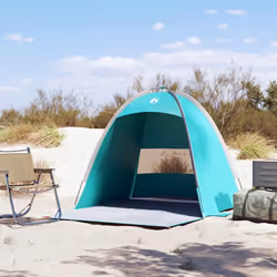 vidaXL Beach Tent 3-Person Lightweight Tent Camping Tent Shelter Waterproof - green