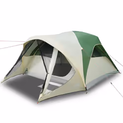 vidaXL Family Tent Tunnel 6-Person Waterproof Camping Tent Lightweight Tent - green