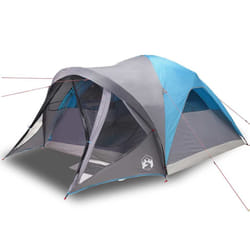 vidaXL Family Tent Tunnel 6-Person Waterproof Camping Tent Lightweight Tent - blue