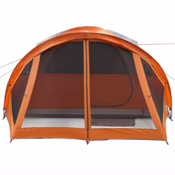 vidaXL Family Tent Tunnel 6-Person Waterproof Camping Tent Lightweight Tent - grey and orange - Additional view 5