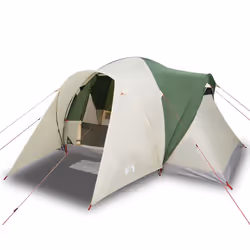 vidaXL Family Tent Dome 6-Person Camping Tent Lightweight Tent Waterproof - green