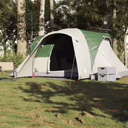 vidaXL Family Tent Dome 6-Person Camping Tent Lightweight Tent Waterproof - green