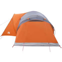 vidaXL Family Tent Dome 6-Person Camping Tent Lightweight Tent Waterproof - grey and orange - Additional view 7
