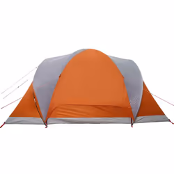 vidaXL Family Tent Dome 6-Person Camping Tent Lightweight Tent Waterproof - grey and orange - Additional view 8