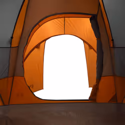 vidaXL Family Tent Dome 6-Person Camping Tent Lightweight Tent Waterproof - grey and orange - Additional view 9