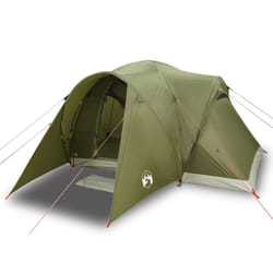 vidaXL Family Tent Dome 6-Person Camping Tent Lightweight Tent Waterproof - olive green