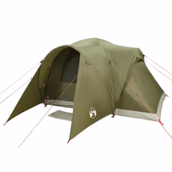 vidaXL Family Tent Dome 6-Person Camping Tent Lightweight Tent Waterproof - olive green - Additional view 4