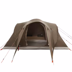 vidaXL Family Tent Dome 6-Person Camping Tent Lightweight Tent Waterproof - brown, 375 x 225 x 176 cm - Additional view 5