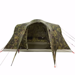 vidaXL Family Tent Dome 6-Person Camping Tent Lightweight Tent Waterproof - camouflage, 375 x 225 x 176 cm - Additional view 5