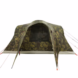 vidaXL Family Tent Dome 6-Person Camping Tent Lightweight Tent Waterproof - camouflage, 375 x 225 x 176 cm - Additional view 6