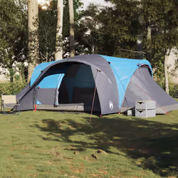 vidaXL Family Tent Dome 6-Person Camping Tent Lightweight Tent Waterproof - blue, 494 x 370 x 190 cm - Additional view 2