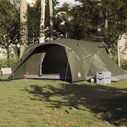 vidaXL Family Tent Dome 6-Person Camping Tent Lightweight Tent Waterproof - olive green, 494 x 370 x 190 cm - Additional view 2