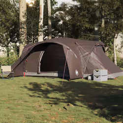 vidaXL Family Tent Dome 6-Person Camping Tent Lightweight Tent Waterproof - brown, 494 x 370 x 190 cm - Additional view 2