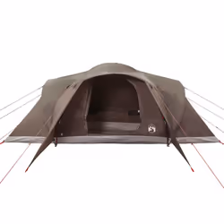 vidaXL Family Tent Dome 6-Person Camping Tent Lightweight Tent Waterproof - brown, 494 x 370 x 190 cm - Additional view 5