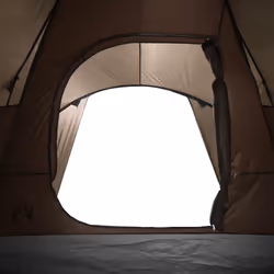 vidaXL Family Tent Dome 6-Person Camping Tent Lightweight Tent Waterproof - brown, 494 x 370 x 190 cm - Additional view 9