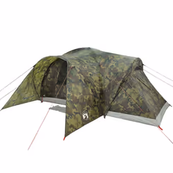vidaXL Family Tent Dome 6-Person Camping Tent Lightweight Tent Waterproof - camouflage, 494 x 370 x 190 cm - Additional view 4