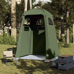 vidaXL Shower Tent Waterproof Privacy Tent Toilet Tent Patio Changing Shelter - olive green - Additional view 2