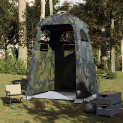 vidaXL Shower Tent Waterproof Privacy Tent Toilet Tent Patio Changing Shelter - camouflage