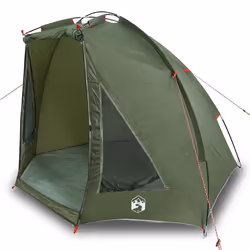 vidaXL Fishing Tent Waterproof Lightweight Tent Patio Camping Tent Day Shelter - olive green