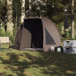 vidaXL Fishing Tent Waterproof Lightweight Tent Patio Camping Tent Day Shelter - brown