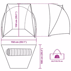vidaXL Fishing Tent Brown Waterproof tent fishing shelter camping shelter
