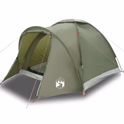 vidaXL Fishing Tent 2-Person Olive Green Waterproof tent fishing shelter - green