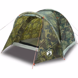 vidaXL Fishing Tent 2-Person Olive Green Waterproof tent fishing shelter - camouflage