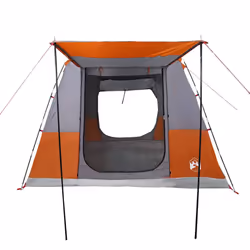 vidaXL Car Tent 4-Person Car Tailgate Tent SUV Tailgate Awning Waterproof - grey and orange - Additional view 9