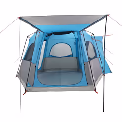 vidaXL Car Tent 4-Person Car Tailgate Tent Tailgate Awning Blue Waterproof - Additional view 5