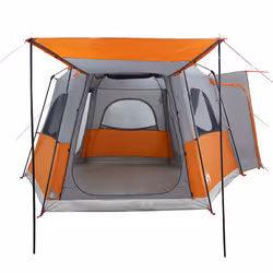 vidaXL Car Tent 4-Person Car Tailgate Shade Tent Grey and Orange Waterproof - Additional view 5