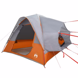 vidaXL Car Tent 4-Person Car Tailgate Shade Tent Grey and Orange Waterproof - Additional view 2